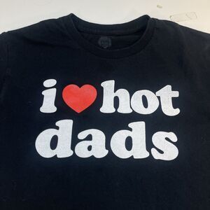 I LOVE HOT DADS funny TEE T SHIRT Sz Uni Sex S Danny Duncan Skate heart
